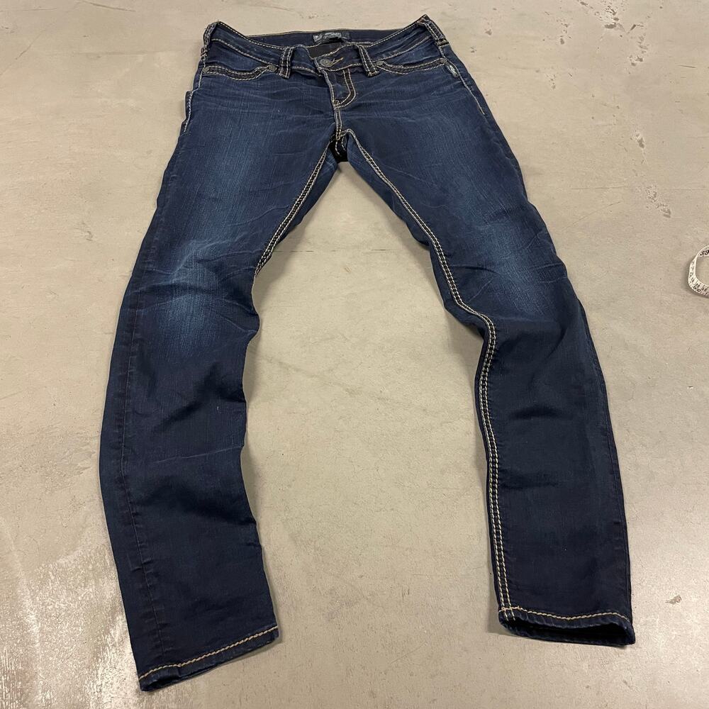 y2k silver brand western jeans 29x31